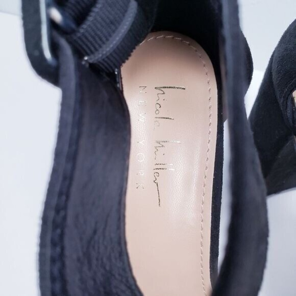 NICOLE MILLER Block Heel Sandal -‎ Size 7.5 - Picture 3 of 6